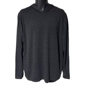 Freefly Bamboo Lightweight Hoodie Gray Long Sleeve Thumbholes Mens XL